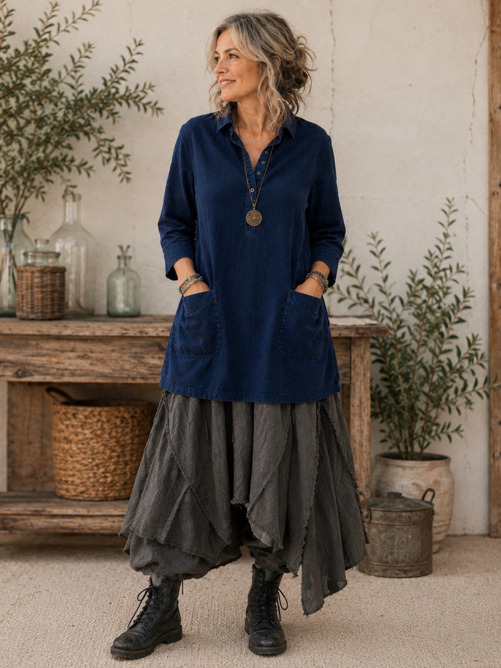 Seasalt Cornwall Watsonia Tunic 100% Cotton Corduroy